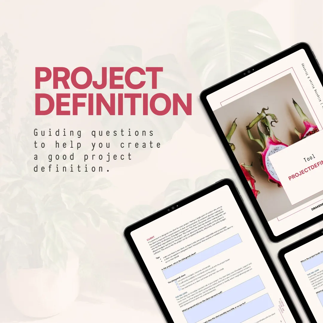 Tool: Richtinggevende Vragen voor de Projectdefinitie